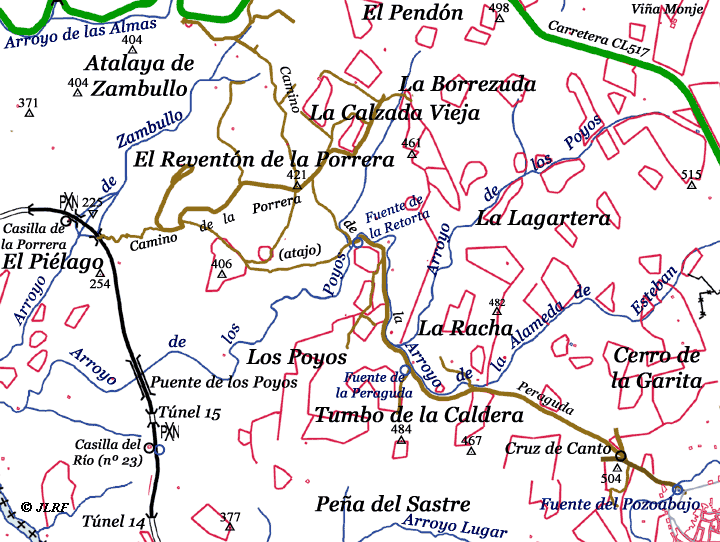 Mapa Porrera