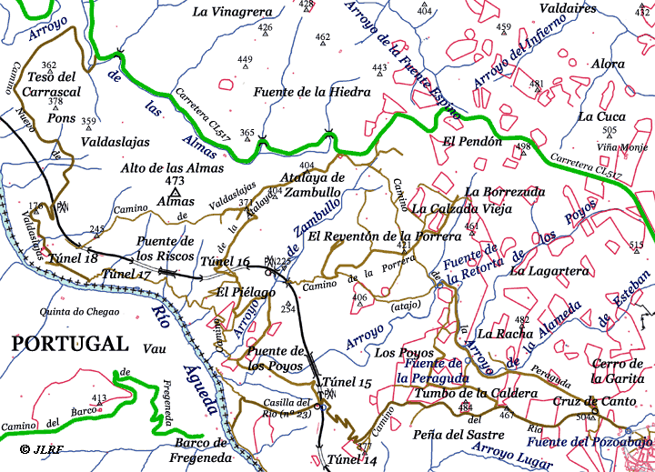 Mapa Valdaslajas