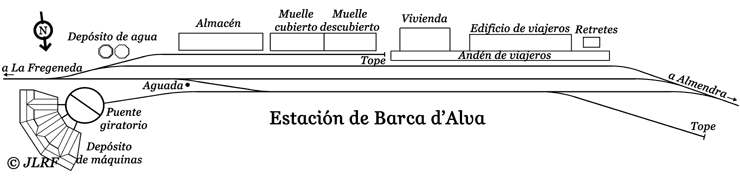 Mapa Estación Barca d'Alva