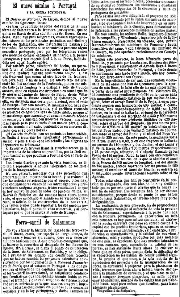 Inauguración línea Fregeneda