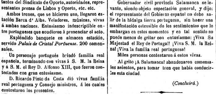 Inauguración línea Fregeneda