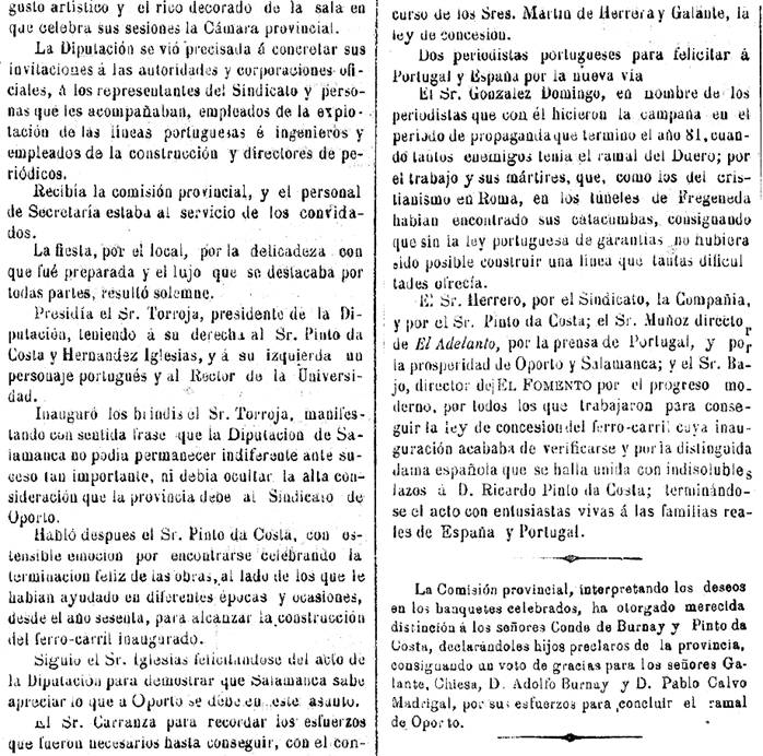 Inauguración línea Fregeneda