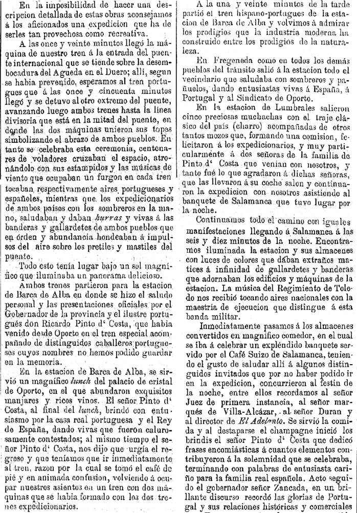 Inauguración línea Fregeneda