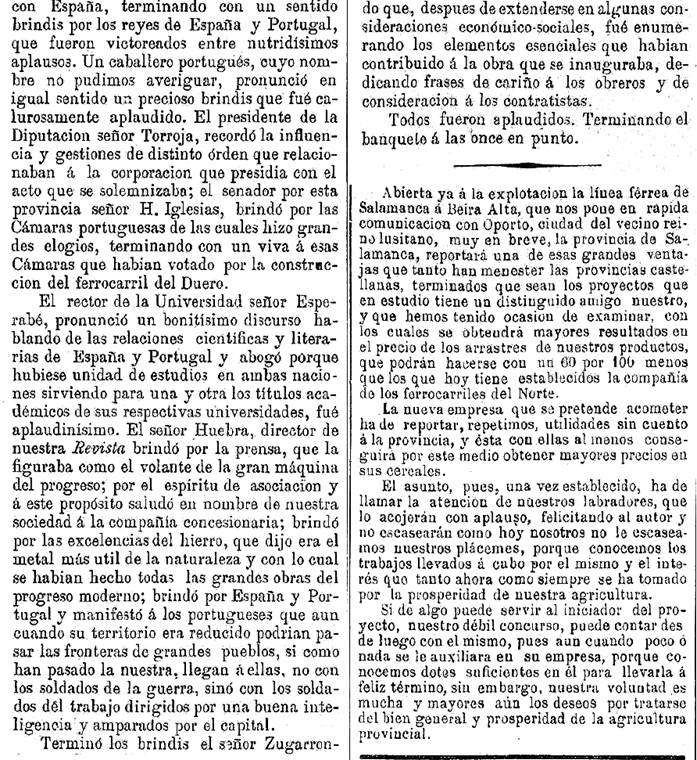 Inauguración línea Fregeneda