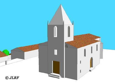 Vista de la iglesia a la altura del campanario